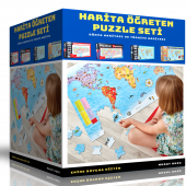 Harita Öğreten Puzzle Seti (4 Süper Kutu) - 1