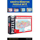 Harita Öğreten Puzzle Seti (4 Süper Kutu) - 2
