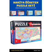 Harita Öğreten Puzzle Seti (4 Süper Kutu) - 3