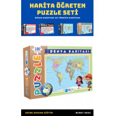 Harita Öğreten Puzzle Seti (4 Süper Kutu) - 5