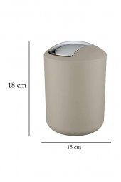 Çöp kovası bej 15x18 (Brasil model) - 2