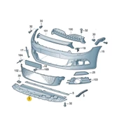 VW Scirocco 2009-2014 Ön Tampon Altı Spoyleri Muhafazası 1K8805903B - 3
