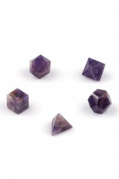 Ametist Doğal Taş Platonik Set - 1