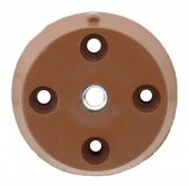 Mobilya Masa Sehpa Ayağı Bağlantı Aparatı Düz Ayak Tabanı Kahve thumbnail 3