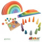 Woodnjoy 12 li Pastel Gökkuşağı Seti - 1