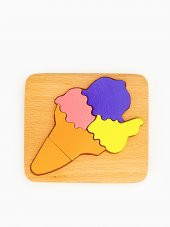 Woodnjoy Dondurma Üç Boyutlu Ahşap Puzzle - 1
