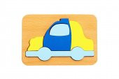 Woodnjoy Polis Arabası Ahşap Puzzle & Denge Oyunu - 4