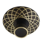 Dinar Mobilya Mutfak Çekmece Dolap Dolabı Kapak Kulpu Kulpları Kulbu 32 Mm Siyah Gold Metal Kulp thumbnail 7