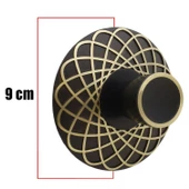 Dinar Mobilya Mutfak Çekmece Dolap Dolabı Kapak Kulpu Kulpları Kulbu 32 Mm Siyah Gold Metal Kulp thumbnail 4