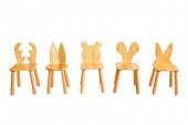 WoodnJoy Ahşap Sandalye (Fare) - 3