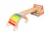 WoodnJoy Ahşap Üçgen Pikler ve Dönence Setimiz (3lü Set) - 2