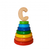 Woodnjoy Gökkuşağı Renklerinde Halka Geçirme Oyuncağı - 5