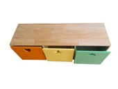 WoodnJoy Dikey Oyuncak Dolap (Ahşap) - 1