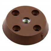 Mobilya Sehpa Ayağı Aparatı Düz Ayak Tabanı Kahverengi (4 ADET) - 2