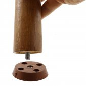 Mobilya Sehpa Ayağı Aparatı Düz Ayak Tabanı Kahverengi (4 ADET) - 5