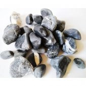Siyah Dolomit Taş 4-8 cm Akvaryum Çakıl Bahçe Terrarium Taşı 1 Kg - 1