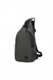 Gumi Kumaş Uniseks Bodybag Omuz Çantası 8654 K.yeşil - 3