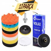 Rodex Pasta Cila Polisaj Süngeri Pedi Seti 115 mm Otomotiv Parlatıcı Metal Parlatma Seti (13 PARÇA) - 1