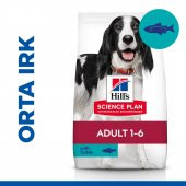 Hills SCIENCE PLAN Yetişkin Orta Irk Ton Balıklı & Pirinçli Köpek Maması 10+2 kg - 1