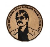 BIDI BIDI YAPMA KRAL! KALIBININ ADAMI OL İŞİNİ YAP Deri PEÇ - Arma - Askeri Patch - 1