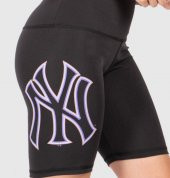 Ral Sport New York Yankees Kadın Kısa Tayt Siyah - 6