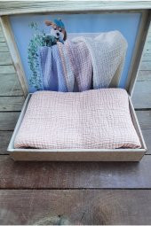 Cotton Box Müslin Bebek Battaniyesi Krem Yeşil - 1