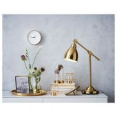 Sunum-Dekor Tepsisi Metal-Gold Renk MeridyenDukkan 38 cm Yuvarlak Servis-Sunum Tepsi Gold - 5