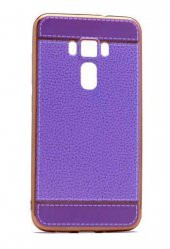 Asus Zenfone 3 ZE552KL Kılıf Zore Deri Lazer Kaplama Silikon - 1