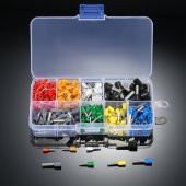 400 Parça İzoleli Kablo Ucu Set Kutulu Yalıtımlı Tel Terminal Soketi Sıkmalı Pin thumbnail 1