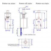 TAU-S0837DL-D Solenoid Kilit DC 12V 1A 12W 15N Elektrikli Manyetik Kapı Depo Kasa Kilidi 10mm Dil - 8