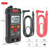 NJTY T1 Dijital Multimetre True RMS NCV 600V Mini Cep El Tipi Voltmetre - 2