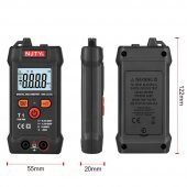 NJTY T1 Dijital Multimetre True RMS NCV 600V Mini Cep El Tipi Voltmetre - 3