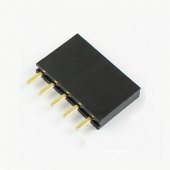 5 Pin Tek Sıra Dişi Header 180 Derece 1x5 Pin 2.54mm Soket Konnektör - 2