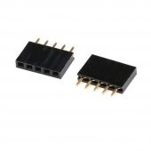 5 Pin Tek Sıra Dişi Header 180 Derece 1x5 Pin 2.54mm Soket Konnektör - 3
