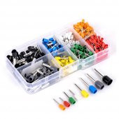 400 Parça İzoleli Kablo Ucu Set Kutulu Yalıtımlı Tel Terminal Soketi Sıkmalı Pin thumbnail 8