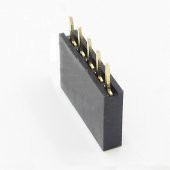 5 Pin Tek Sıra Dişi Header 180 Derece 1x5 Pin 2.54mm Soket Konnektör - 7