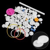 85 Parça Plastik Dişli Seti (Oyuncak - Tekerlek - Mil - Çark) thumbnail 1