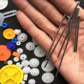 78 Parça Plastik Dişli Seti Rc Çark Arduino Oyuncak Robot Araba Mil Tekerlek - 7