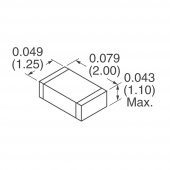5 Adet MI0805K601R-10 Ferrit Bead 0805 600R Smd Laird-Signal - 3