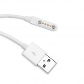 Usb 4 Pin Pogo Kablo Akıllı Saat Manyetik Sabitleyici Şarj Kablosu USB 2.0 - 2