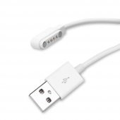 Usb 4 Pin Pogo Kablo Akıllı Saat Manyetik Sabitleyici Şarj Kablosu USB 2.0 - 3