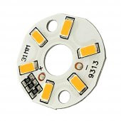 5730 5V 3W 31mm Sarı Led Modül Aluminyum Pcb 6 Led Lamba Işık - 1