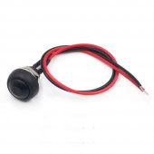 12mm PBS-33B 2 Pin Push Buton Siyah 20cm Kablolu ON OFF 1A 250V thumbnail 2
