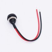 12mm PBS-33B 2 Pin Push Buton Siyah 20cm Kablolu ON OFF 1A 250V thumbnail 3
