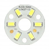 5730 12V 3W 32mm Beyaz Led Modül Aluminyum Pcb 6 Led Lamba Aydınlatma - 2