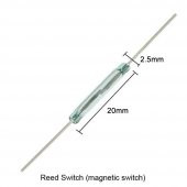 14mm Reed Röle Anahtar Sensör Switch Manyetik Alan Mıknatıs thumbnail 2