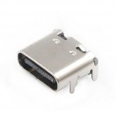 Type-C Usb Soket 16 Pin Smd USB 3.1 Cep Tel. Konnektör Şarj Dişi - 1