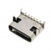 Type-C Usb Soket 6 Pin Smd USB 3.1 Cep Tel. Konnektör Şarj Dişi - 3