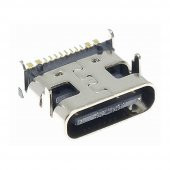 Type-C Usb Soket 16 Pin Smd USB 3.1 Cep Tel. Konnektör Şarj Dişi - 3