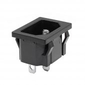 220V 15A AC Erkek Power Giriş Soketi C14 3 Pin Panel Montaj Tip thumbnail 4